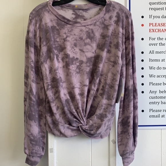 Zella front twist tie dye pullover - Picture 2 of 5
